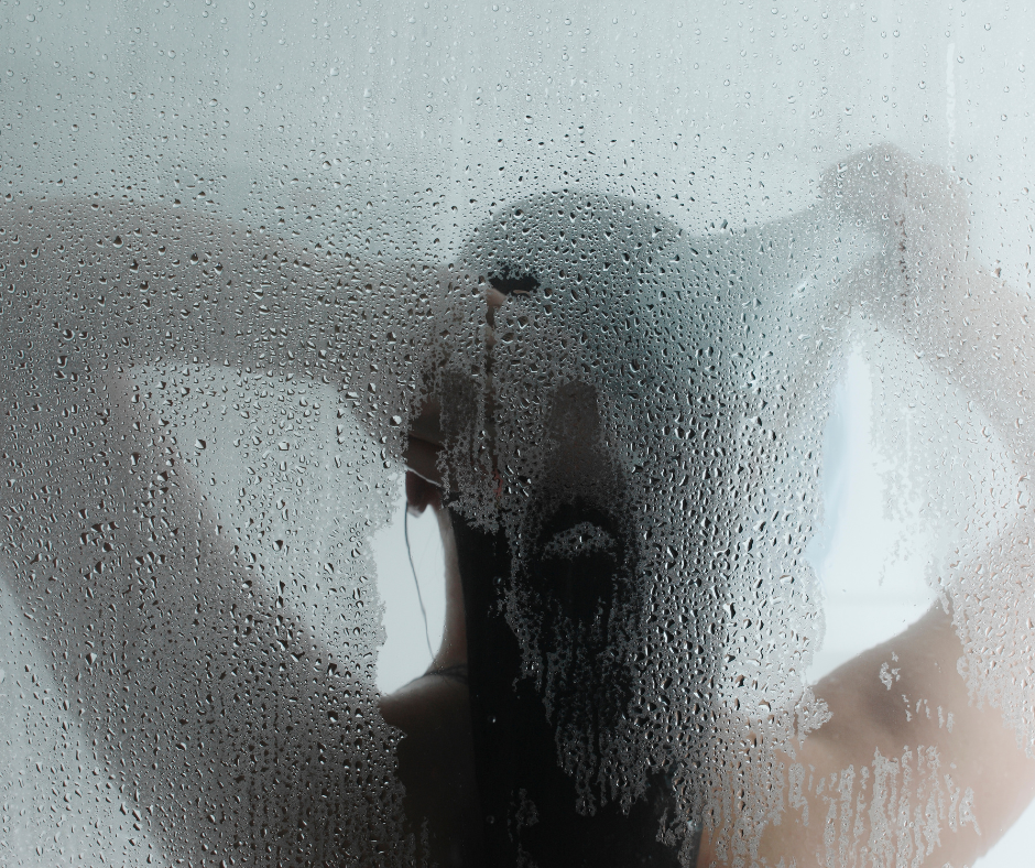 showering