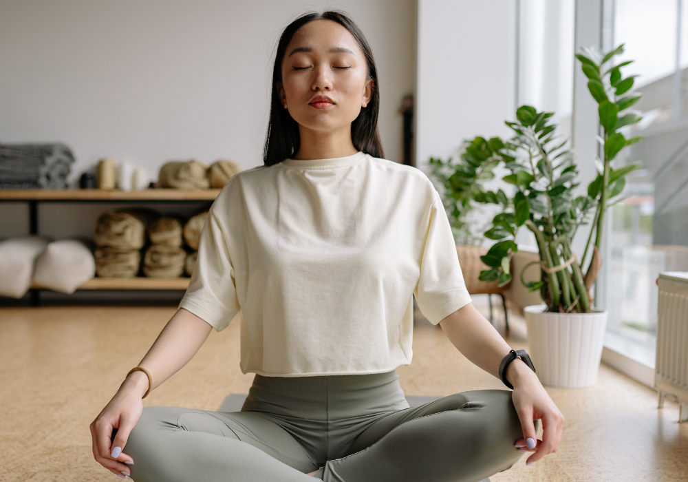 comfortable seated position