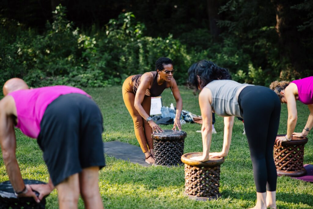 michelle wagman teaching rok yoga