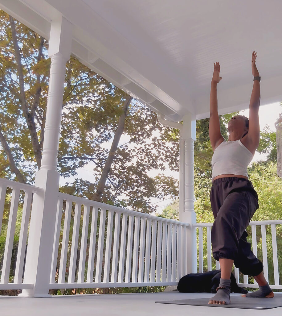 Michelle Wagman warrior on pose